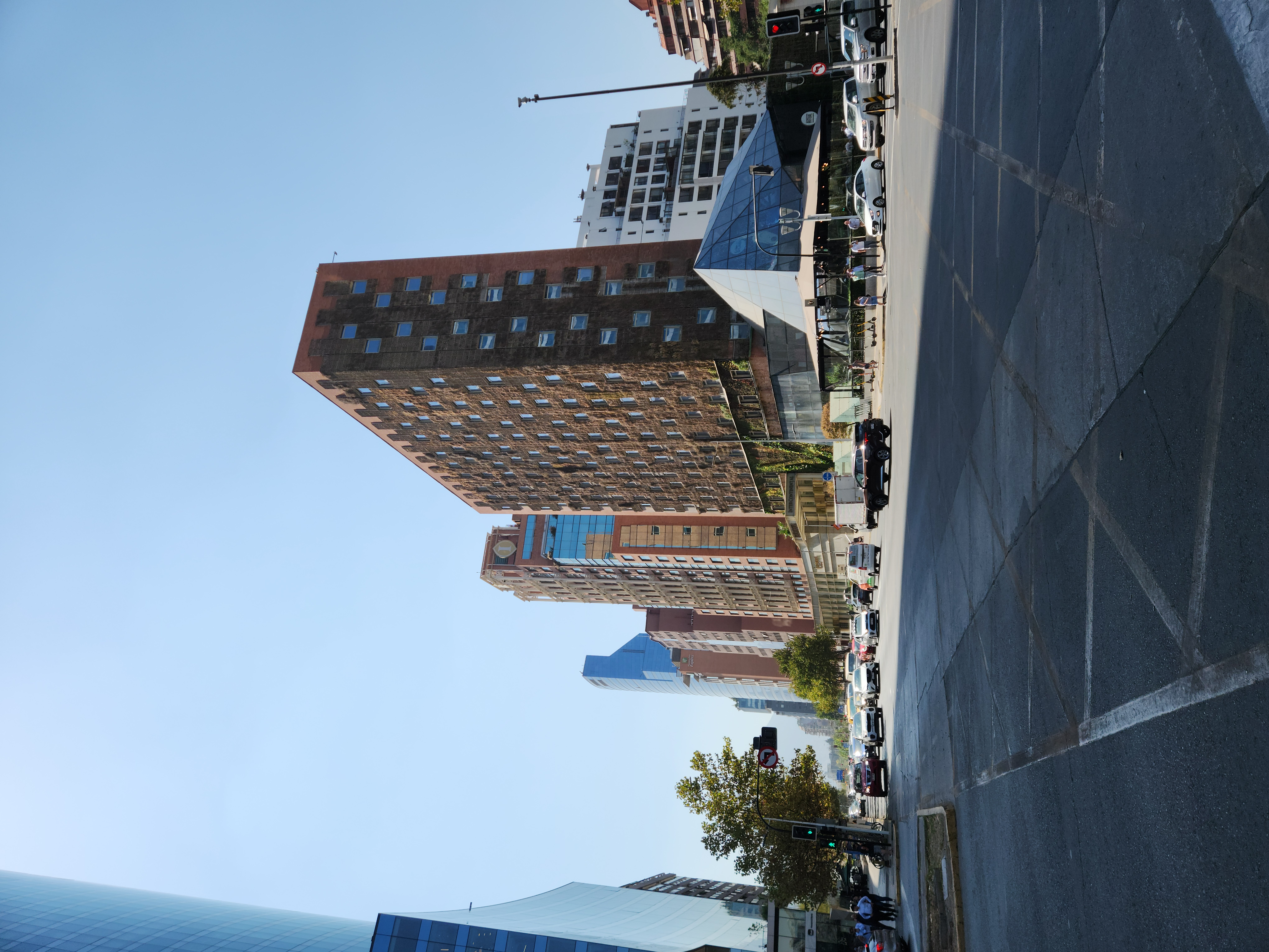 View of one of the avenues in Santiago